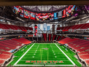 Mercedes-Benz Stadium, home stadium of Atlanta United