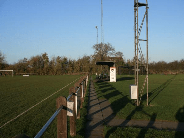 Elmfields Gate, home stadium of Winslow United