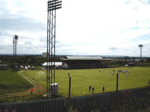 Cliftonhill, home stadium of Albion Rovers