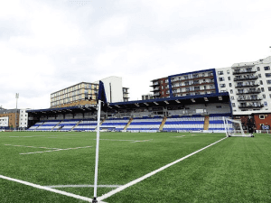 Butts Park Arena, home stadium of Coventry United