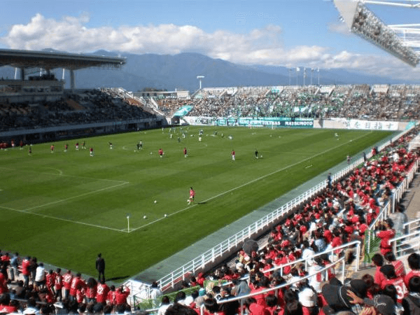 Sunpro Alwin Stadium, home stadium of Matsumoto Yamaga